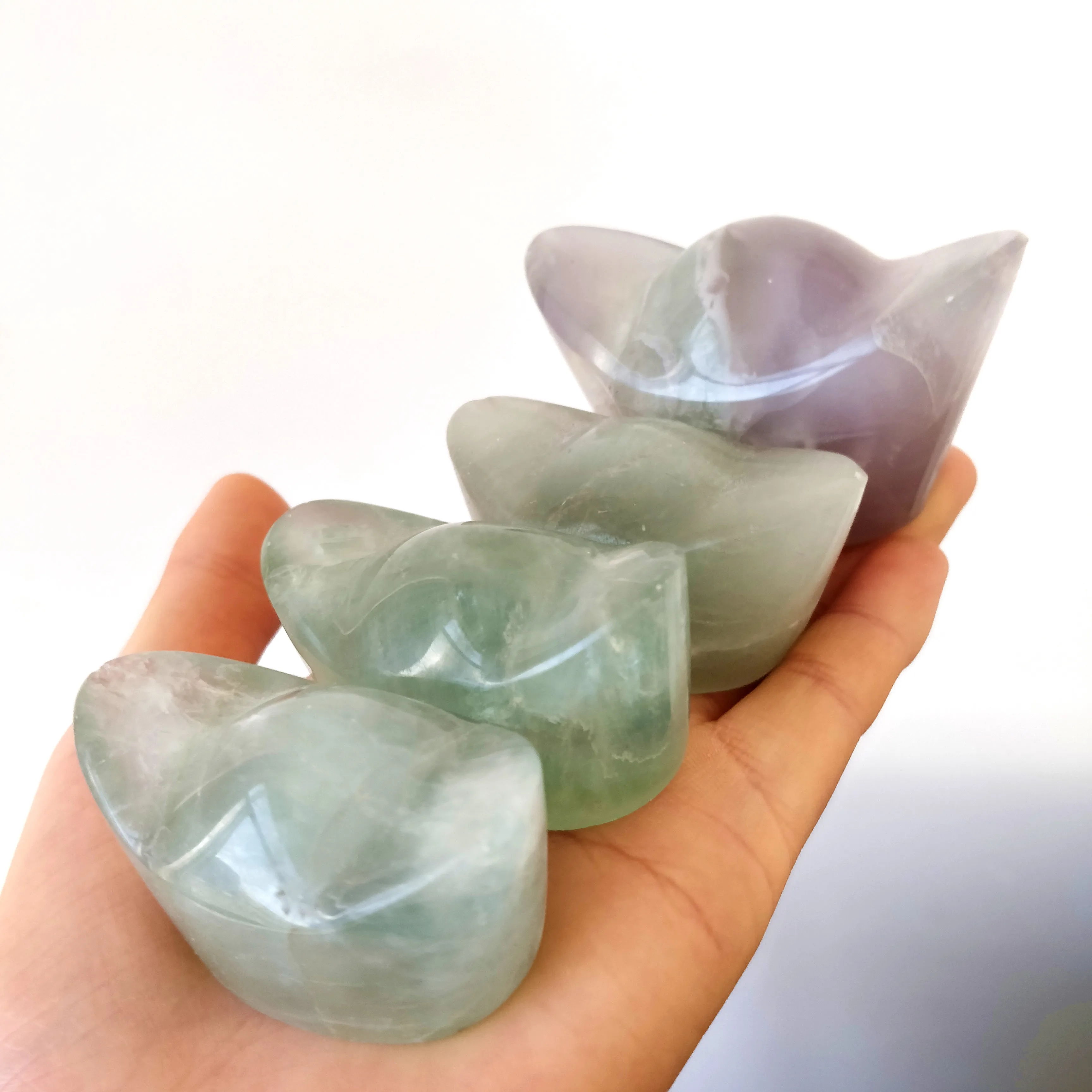 1 шт. Редкие Новые поступления натуральный зеленый Флюорит резные хрустальные