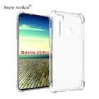 Чехол с подушками безопасности, чехол с полной защитой для HTC Desire 20 Pro, чехол 6,5 дюйма, прозрачный мягкий ударопрочный чехол из ТПУ