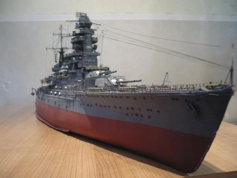 Японский линкор Nagato 1:200 длиной около 1,1 метров