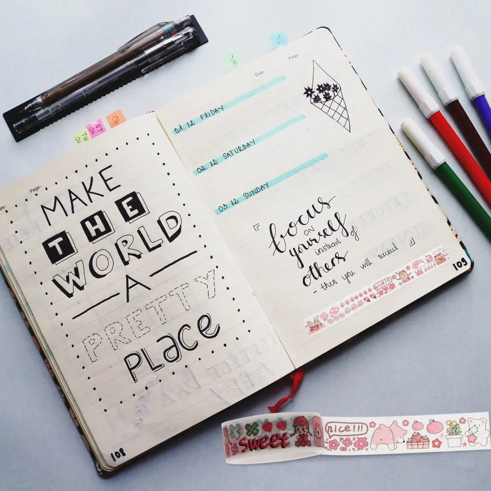 

1 Set Decorative Scrapbook Adhesive Washi Tapes Cartoon Stationery Stickers