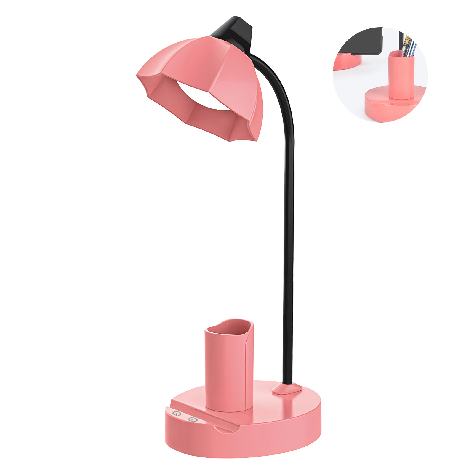 

Настольная лампа с держателем для ручки, светодиодный Многофункциональный регулируемый светильник с подсветкой USB, высокая яркость