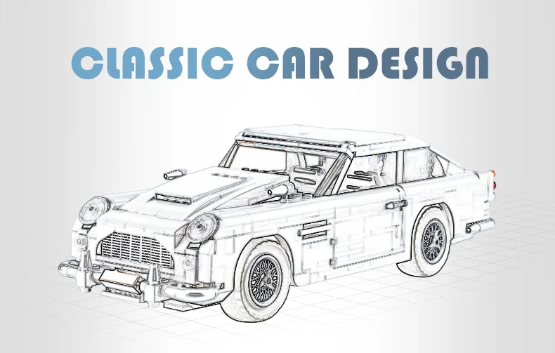 21046 лего technic Creator Expert Classic Джеймс Бондс 007 DB5 строительные блоки наборы кирпичи модель детских игрушек подарки совместимые 10262