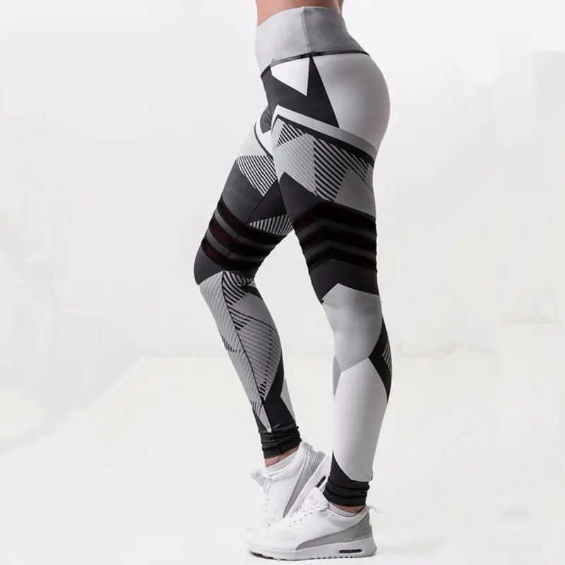 Женские Штаны Для Йоги компрессионные эластичные спортивные Леггинсы для