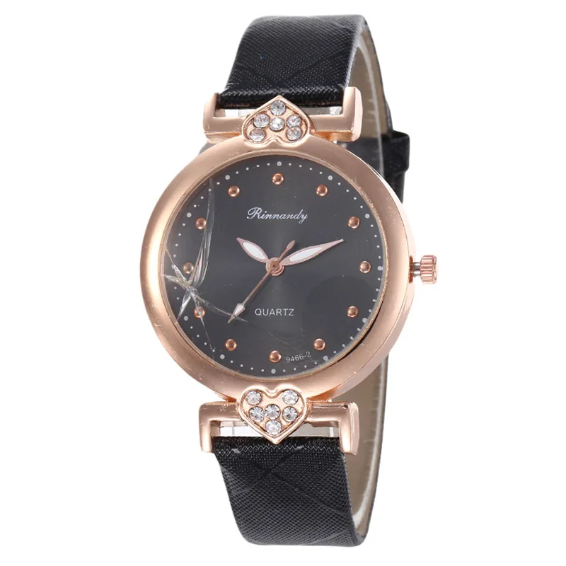 

100pcs/lot European and American fashion casual sports ladies watch students small cute water diamond British watch