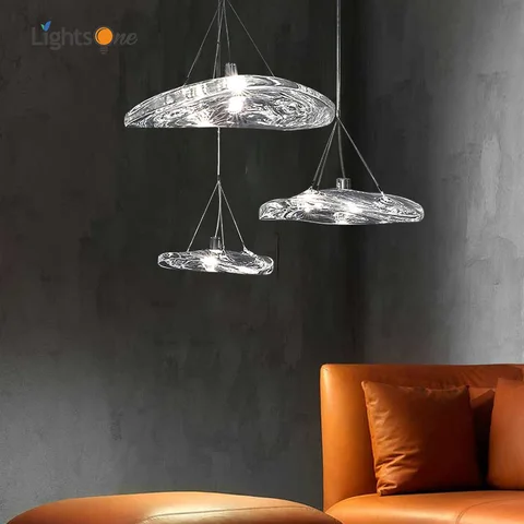 Дизайнерская стеклянная креативная Подвесная лампа для лестницы
