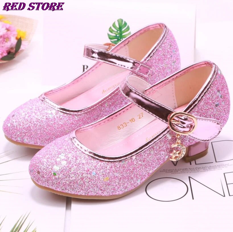 Детские кожаные туфли для девочек свадебные классические детей танцевальные