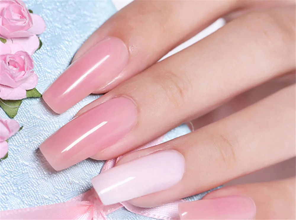 ENASUI Quick Extension Nail Gel Nail Builder Extend Gel Led Lamp 9Pcs/Kit Pink UV LED Gel Poly Polish Building Soak off Gel Kit