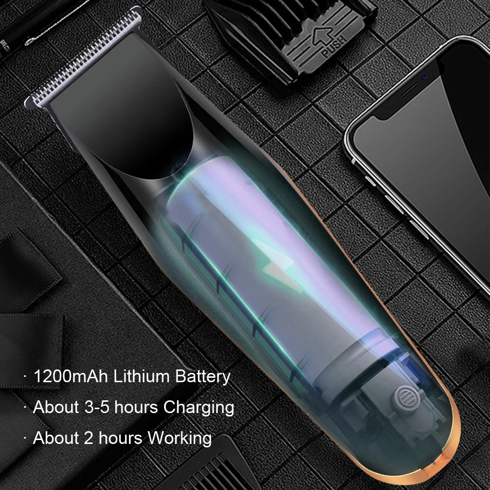 Профессиональная машинка для стрижки волос 0 1 мм лезвие usb зарядка мощный