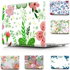 Чехол для ноутбука Apple Macbook Air Pro, с цветочным узором, с сенсорной панелью, 11, 12, 13, 15, 16 дюймов, жесткий чехол, чехол для Mac 11,6, 13,3, 15,4