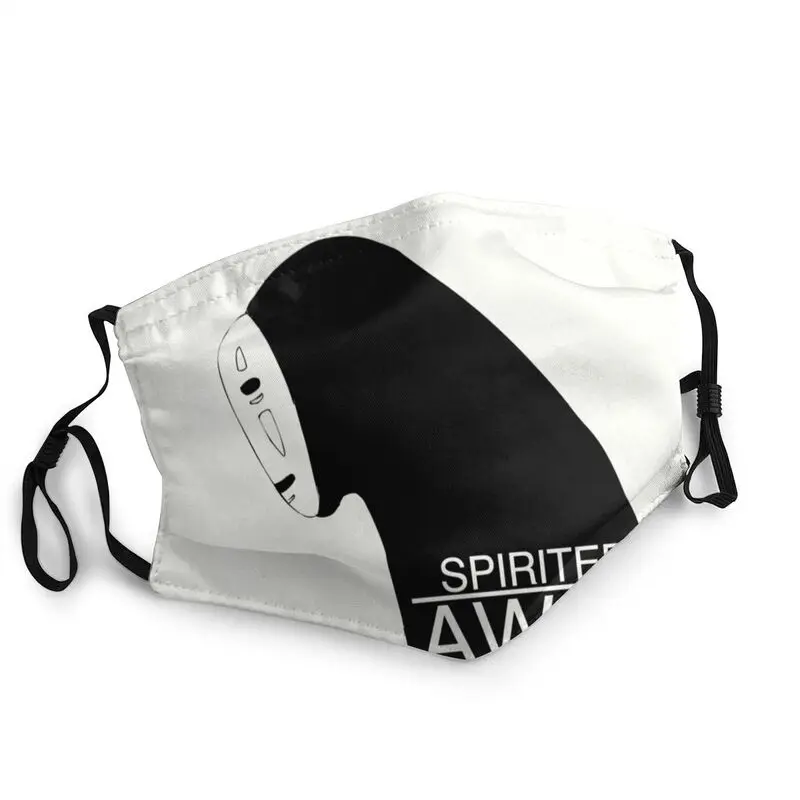 

Washable Spirited Away No Face Mask Hayao Miyazaki Anime Manga Anti Dust Protection Mask Respirator Mouth Muffle