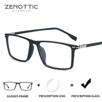 zenottic acetate square prescription glasses men anti blue ray photochromic lens eyeglasses optical myopia hyperopia eyewear