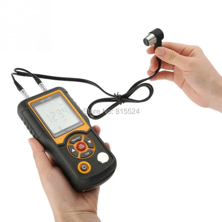 Ультразвуковой толщиномер HT-1200 измеритель толщины стали Диапазон 1 2-225 мм