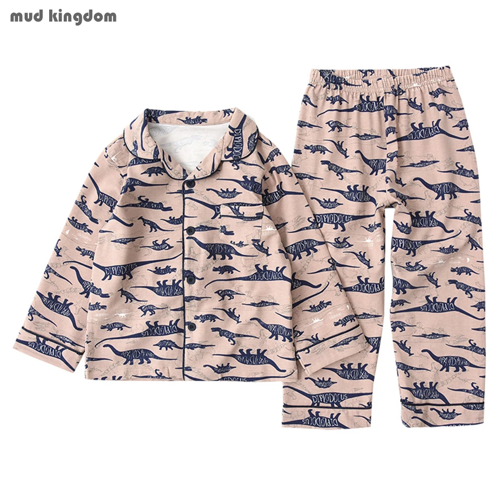 

Детская Пижама с принтом динозавра, с длинным рукавом