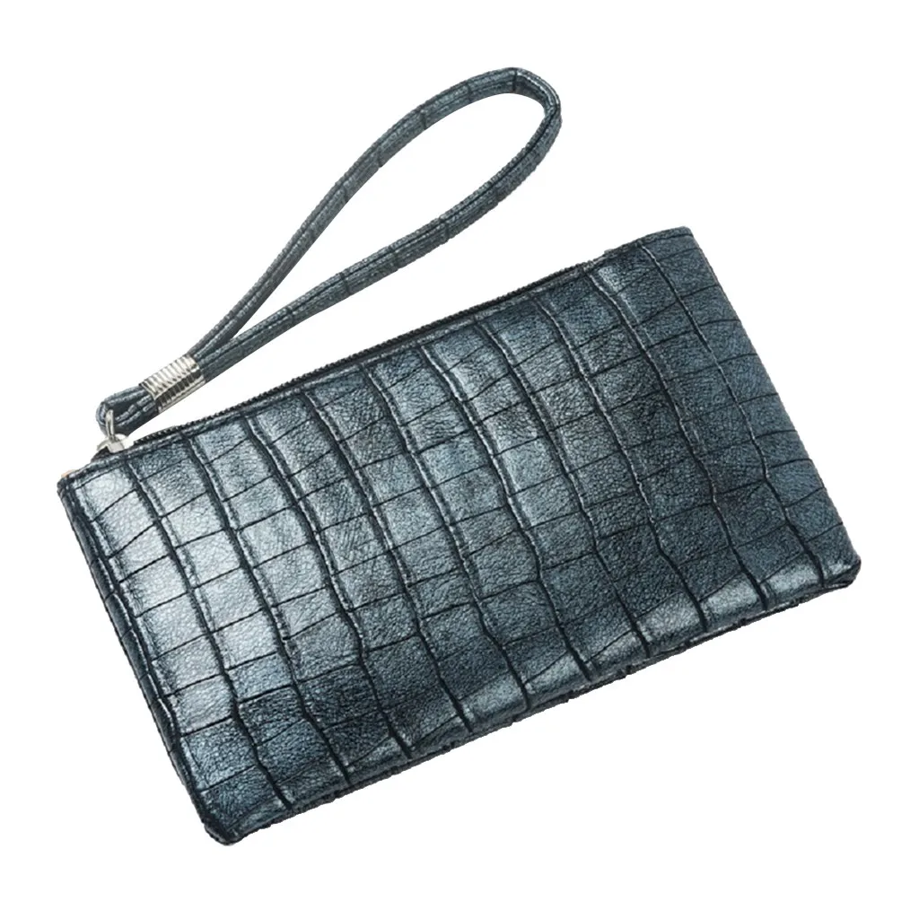 Женский сексуальный вечерний клатч сумка на плечо Длинный кошелек с леопардовым