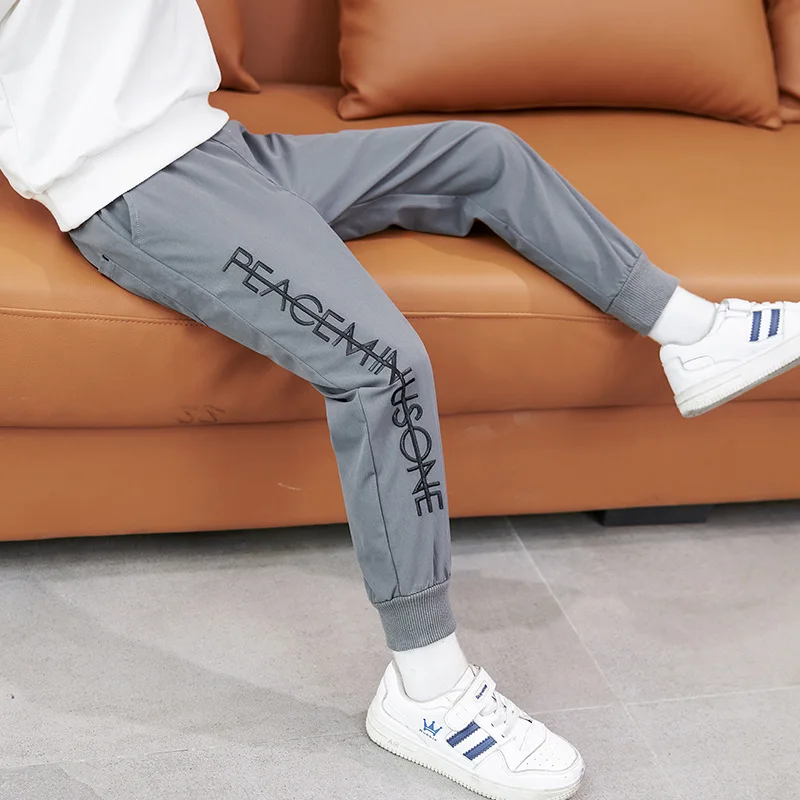 

2021 Special Spring Autumn Thin Casual Pants Boys Kids Trousers Children Clothing Teenagers School Cotton Formal Sport High Qual