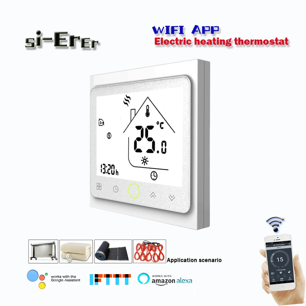 

Смарт-термостат для теплого пола, 16 А, Wi-Fi