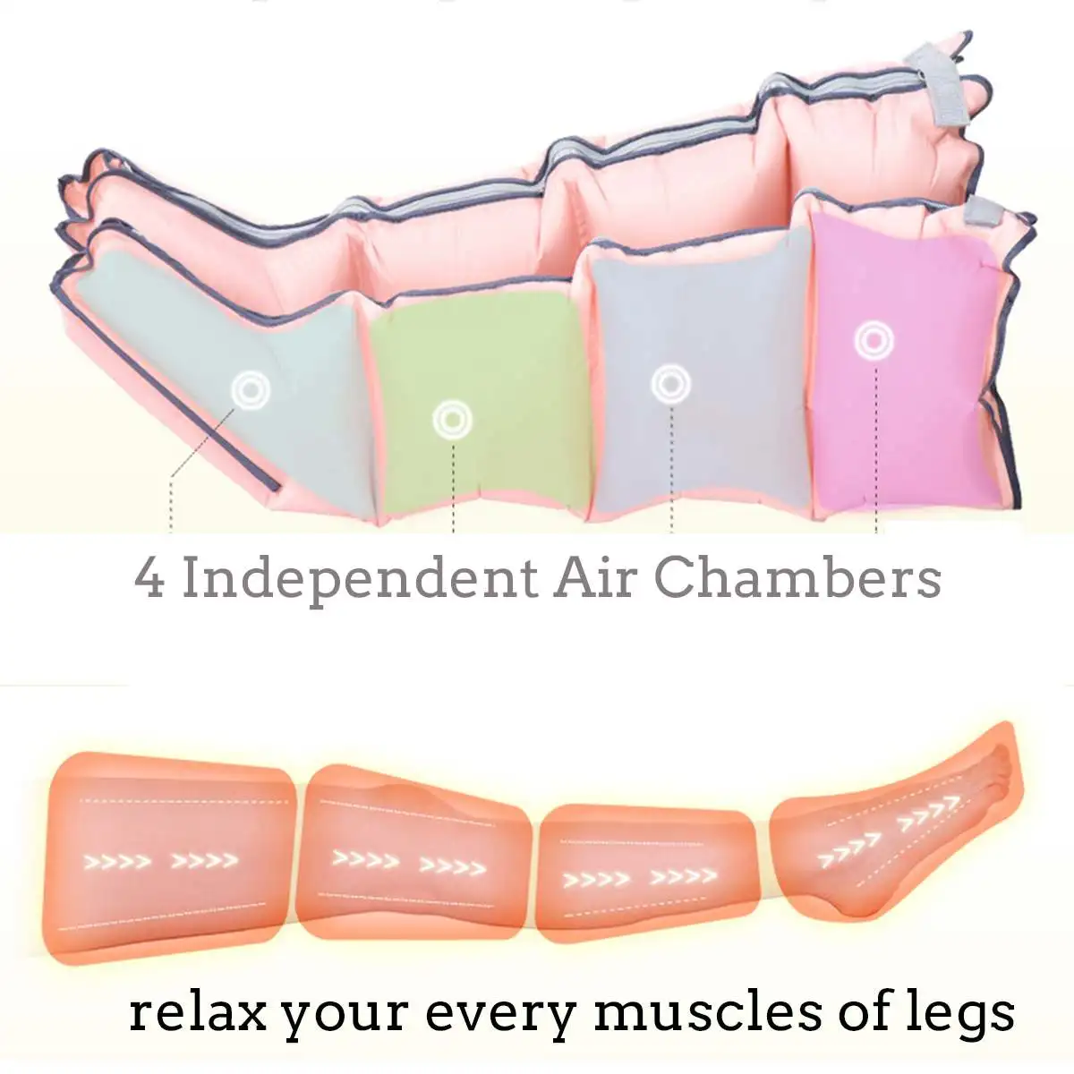 3 режима воздушные камеры компрессионный массажер для ног вибрация инфракрасная