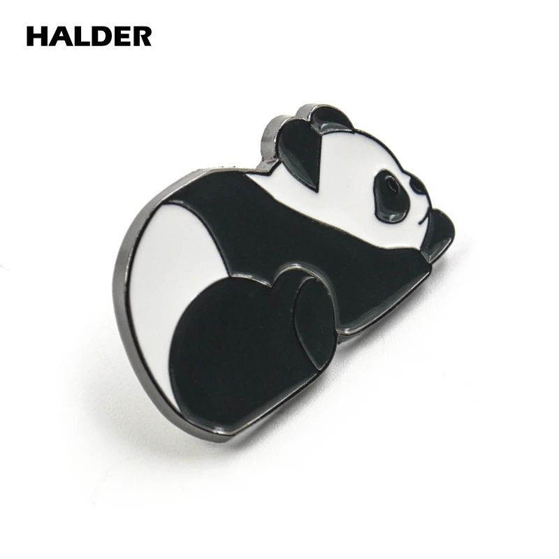 BR0085 HALDER животные панда мультфильм модные ювелирные изделия эмалевые заколки для