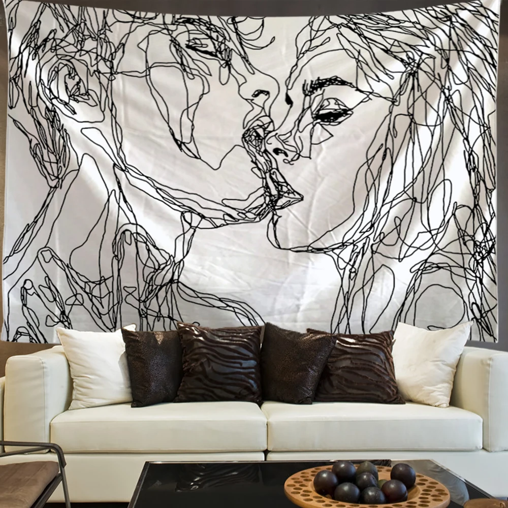 Гобелен с мандалой в стиле хиппи модный Подвесной Настенный бохо Декор гобелен