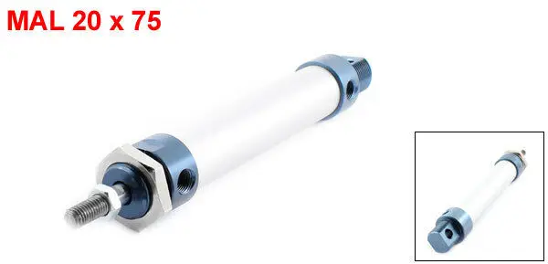 Миниатюрный Пневматический воздушный цилиндр двойного действия с одинарным