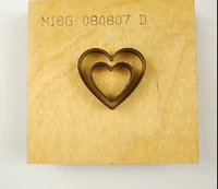 steel blade rule die cut steel punch concentric heart shaped cutting mold wood dies for leather cutter for leather crafts