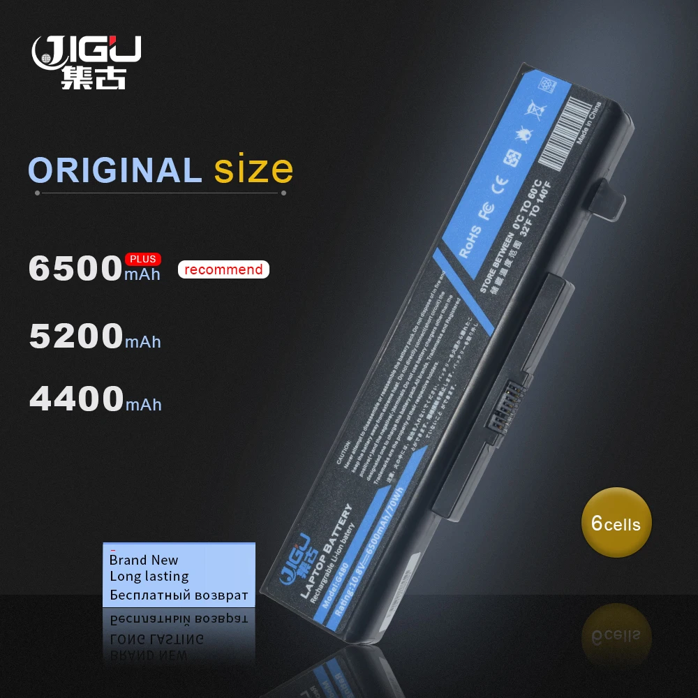JIGU Laptop Battery L11l6Y01 L11S6Y01 For LenovoY480 Y480P Y580NT G485A G410 Y480A Y580 G480 G485G Z380 Y480M 6Cells | Компьютеры и