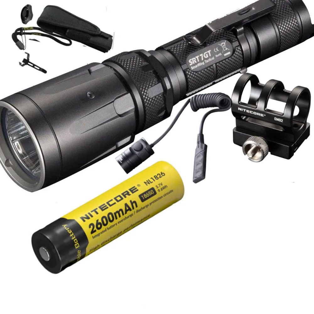 NITECORE SRT7GT фонарик CREE светодиод высокой мощности RGB 1000 лм дальность луча 450 м