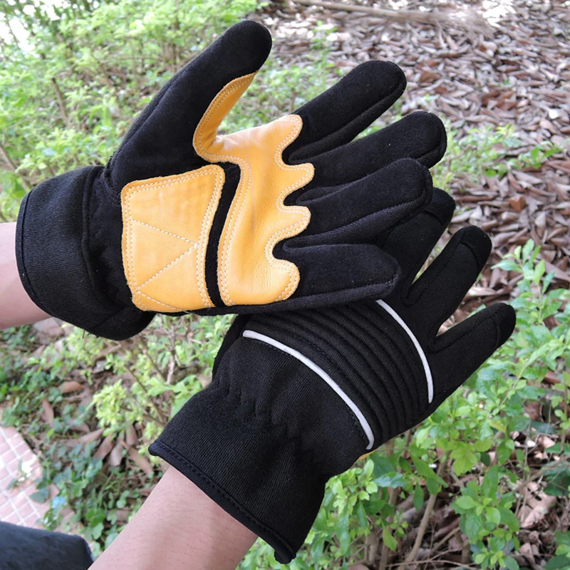 Огнеупорные перчатки, 800 градусов, черные, желтые от AliExpress RU&CIS NEW