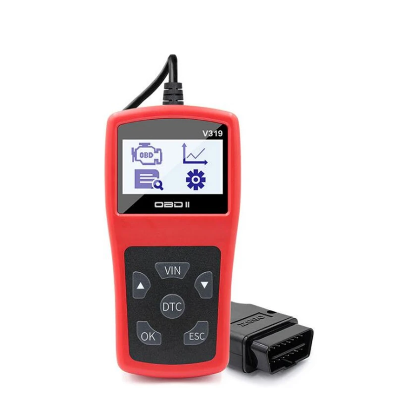 Бесплатная доставка Высокоточный считыватель кодов V319 OBD многоязычный Eobd