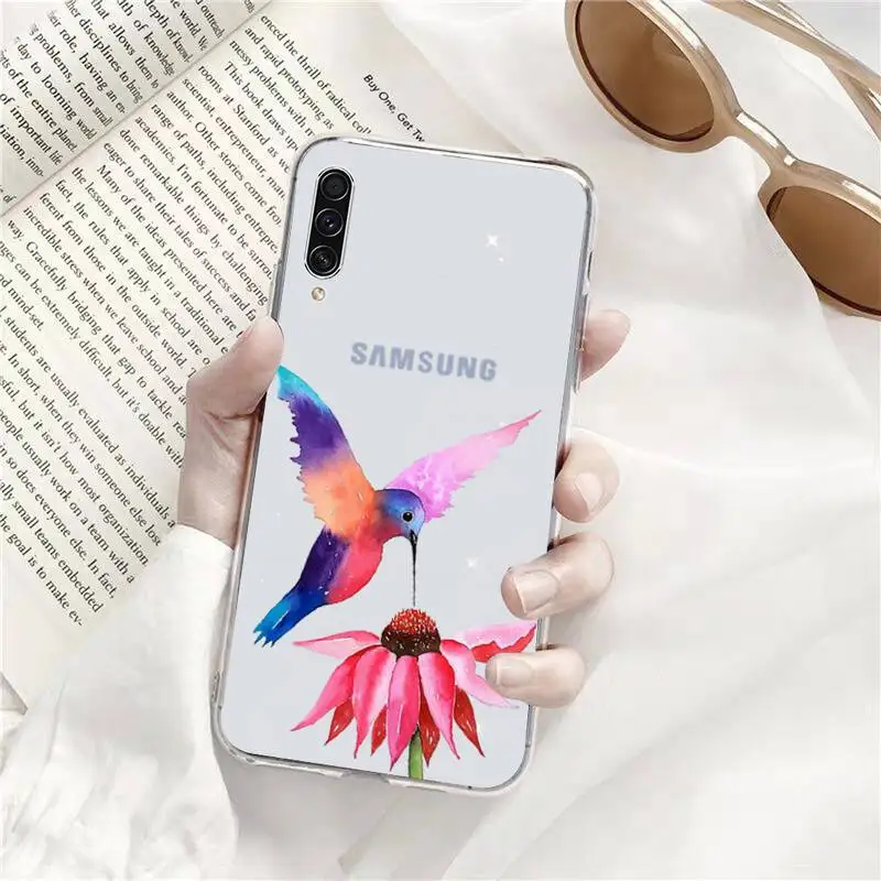 

Colorful bird phoenix Phone Case Transparent for Samsung A71 S9 10 20 HUAWEI p30 40 honor 10i 8x xiaomi note 8 Pro 10t 11