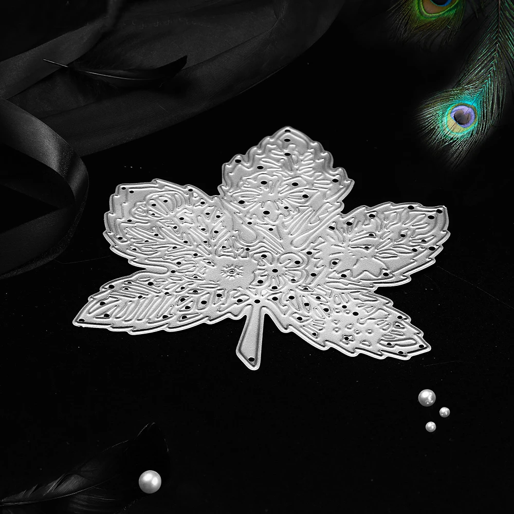 Штампы для скрапбукинга с кленовым цветком крафт высечка карт тиснение трафарет