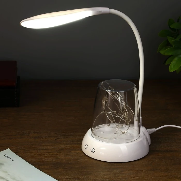 Лампа настольная с подсветкой "Энджой" 3 режима LED 7Вт белый 11х23х42 5 см. 4301350 |