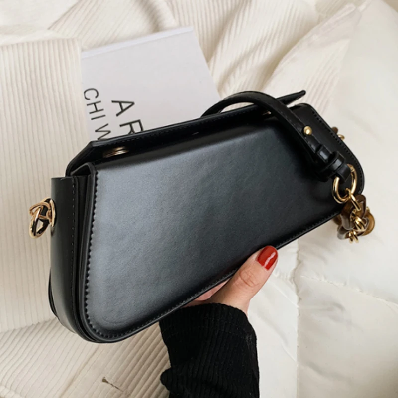 

Сумки через плечо из искусственной кожи на толстой цепочке, новые маленькие женские сумки и кошельки, Женская дорожная сумка через плечо