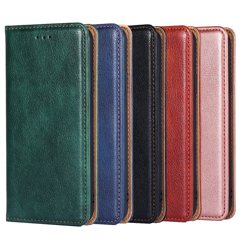

Business Solid color PU Leather Case For LG V50S V50 V40 V30 V20 mini Wallet Case For LG W30 W10 Stylo 5 4 Magnetic Flip Cover