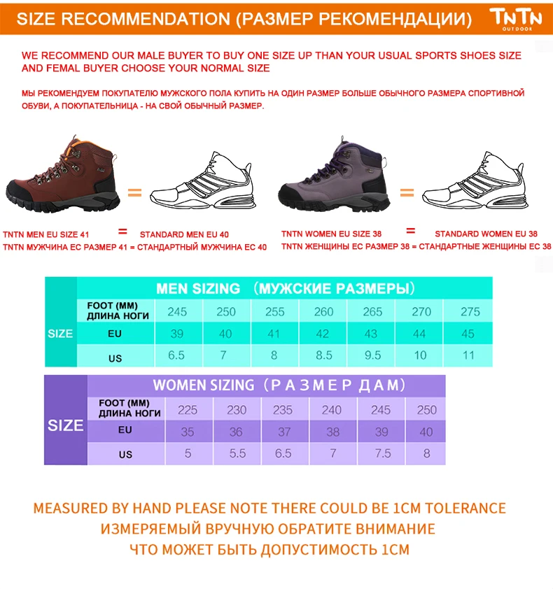 TNTN 2020 Winter Outdoor Boots Feathers Waterproof Hiking Boots  Snow Womens Shoes Womens Fleece shoes Warm