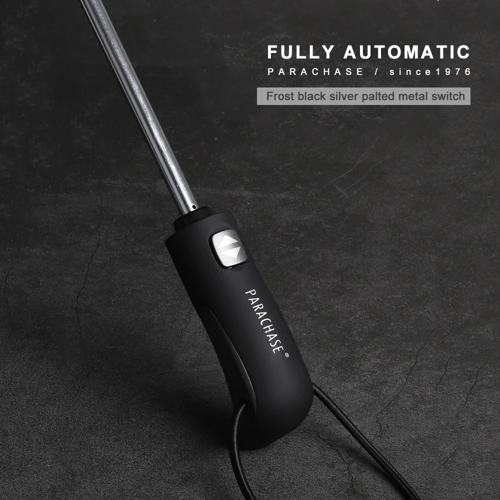 Parachase большой автоматический зонт Для мужчин женщин ветрозащитный 8 ребер Бизнес