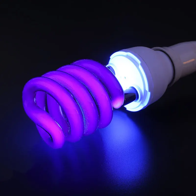 E27 Blacklight лампочка лампа 20/40 Вт УФ ультрафиолетовые люминесцентные 220В фиолетовый