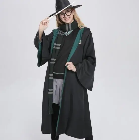 Плащ Поттера для взрослых и детей косплей-костюмы рубашка юбка халат костюм