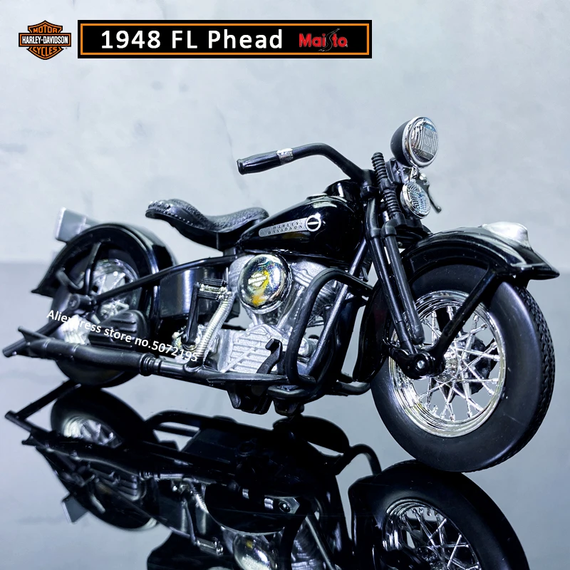 Модель мотоцикла Maisto литая модель из сплава 1:18 HARLEY-DAVIDSON 1948 FL подарок для детей |