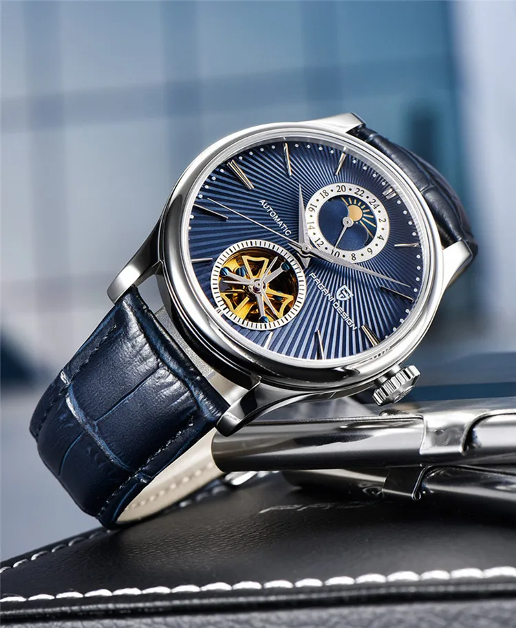 Новые дизайнерские часы PAGANI мужские автоматические с скелетом