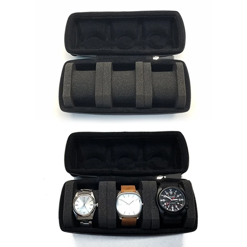 Watch Roll Travel Case for Men and Women Storage Organizer with Removeable Pillows Portable Traveling | Наручные часы
