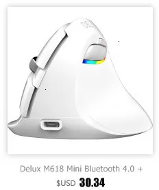 Bluetooth беспроводная Вертикальная мышь портативная эргономичная оптическая компьютерная мышь Mause 1600 dpi+ коврик для мыши для ноутбука Xiaomi