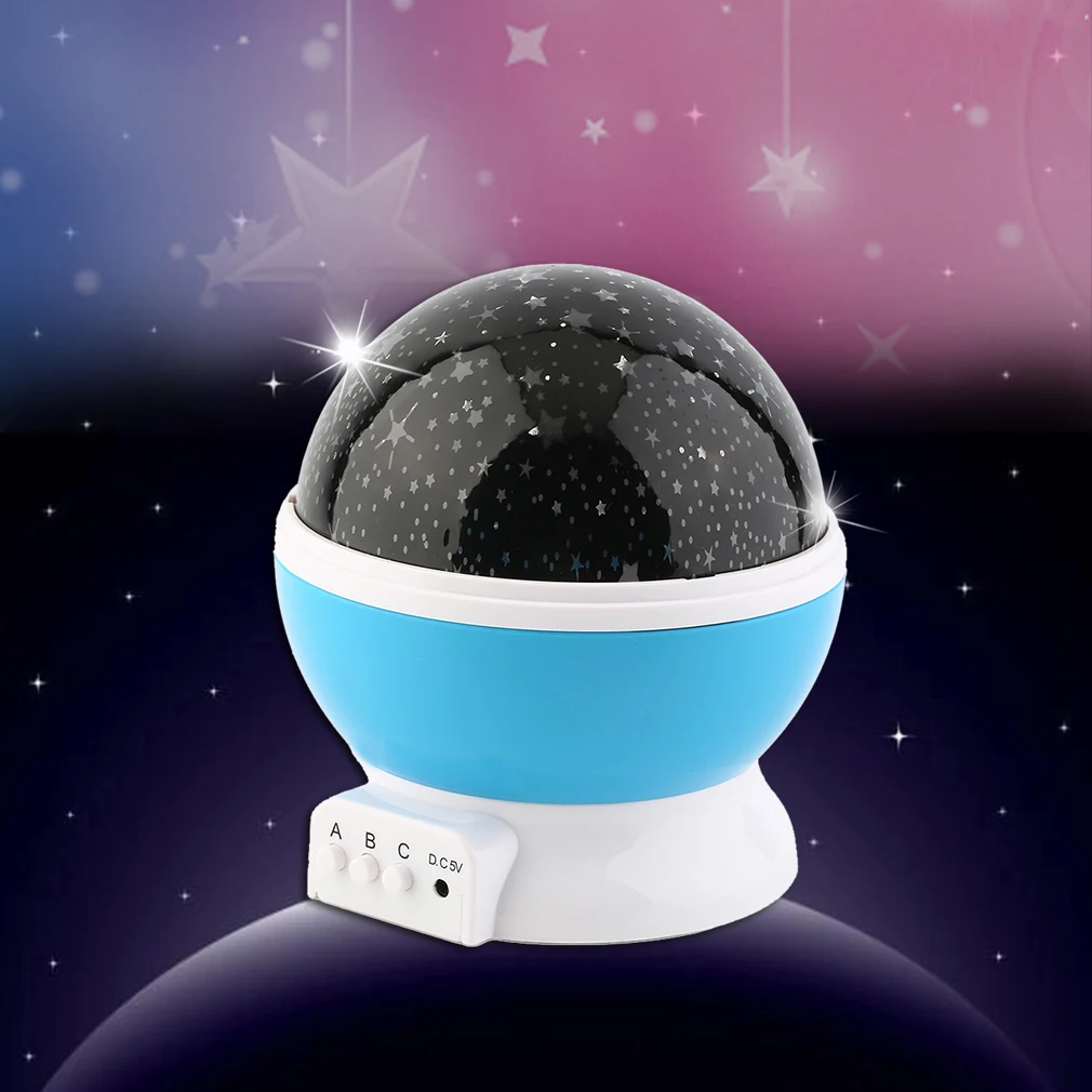 Новинка 2017 года 3-режимный светодиодный вращающийся Звездный светильник Цвет