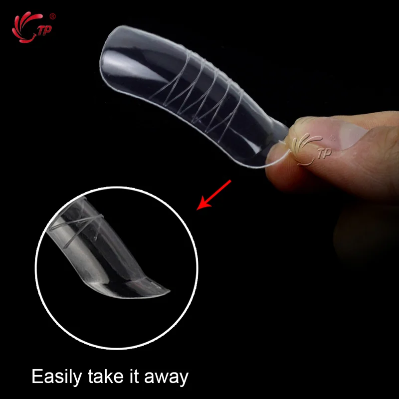 Форма для наращивания ногтей сделай сам Прозрачные типсы французского салона