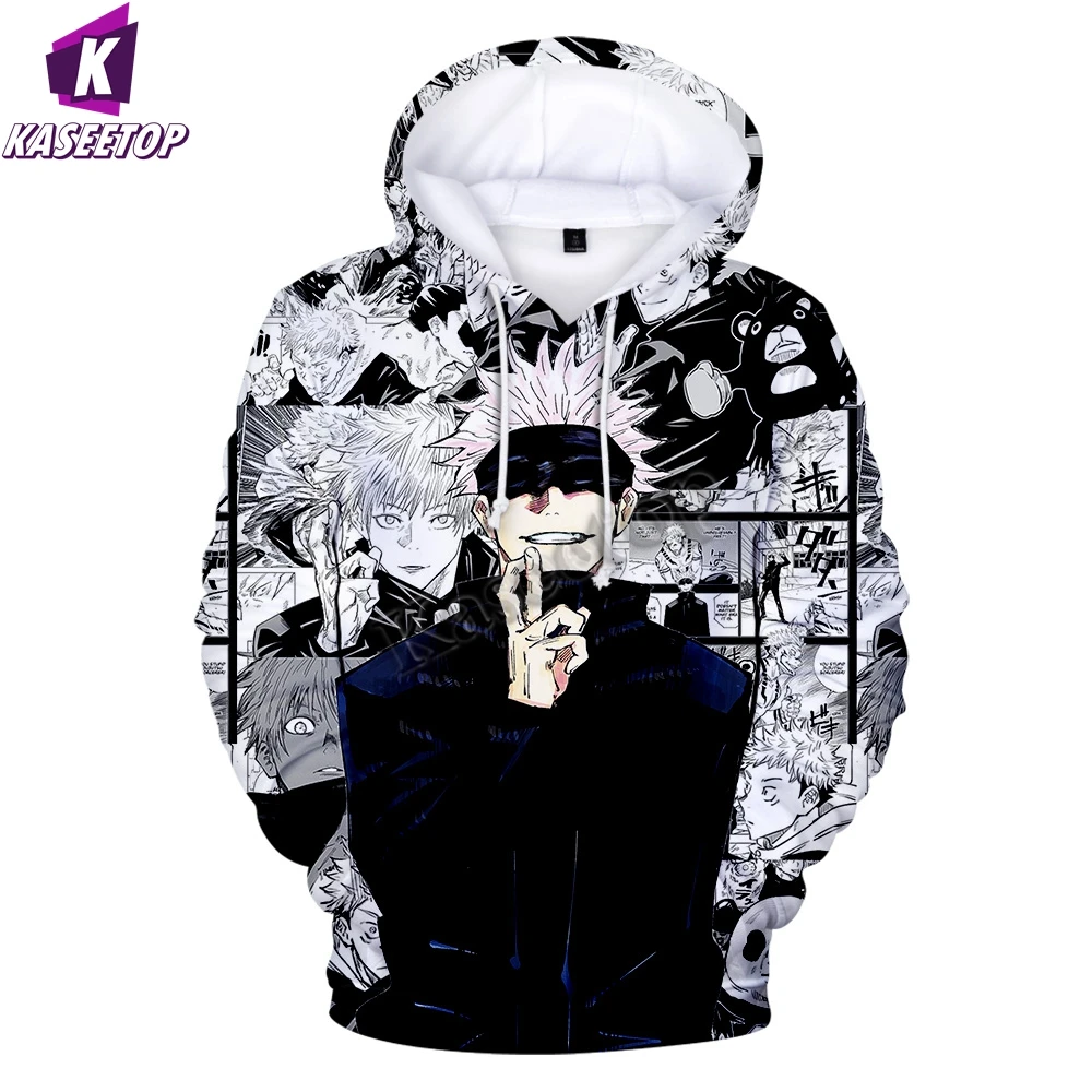 

New Anime Hoodies Jujutsu Kaisen 3D Print Sweatshirt Men Women Fashion Oversized Hoodie Harajuku Hip Hop Pullover Coats Clothing