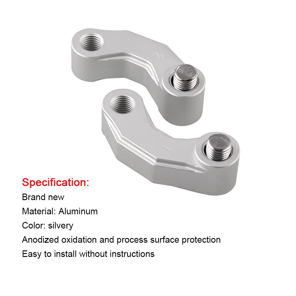 Motorcycle Mirror Riser Extension Bracket Adapter For Bmw R1200Gs Lc/Adv 13-18 R Ninet/R1200R Premium Cnc Aluminum Alloy Black | Автомобили