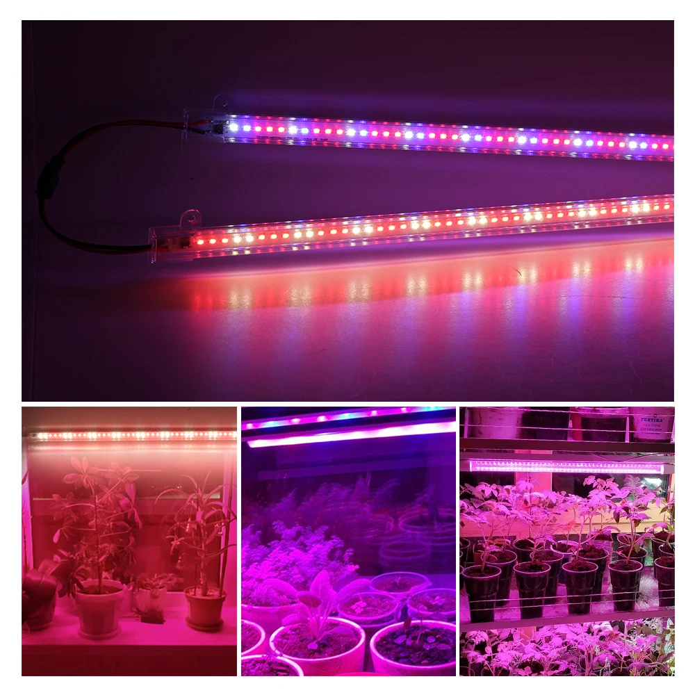 Светодиодный Grow светильник 220V 75 светодиодный s 50 см Tube для детей возрастом 1 6 шт.
