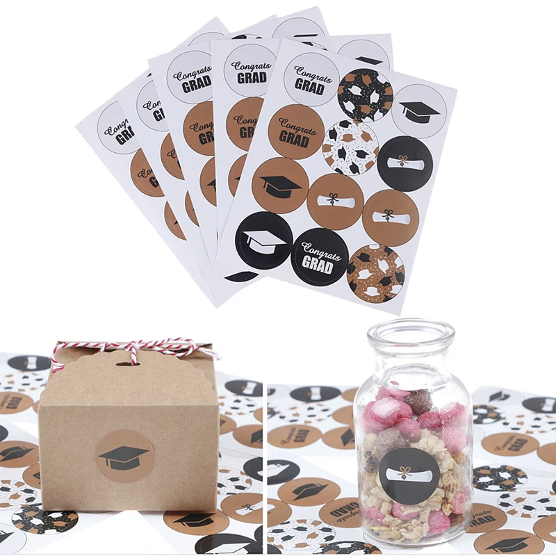 60 шт. этикетка наклейка Выпускной доктор шляпа минеральная вода бутылка вечерние