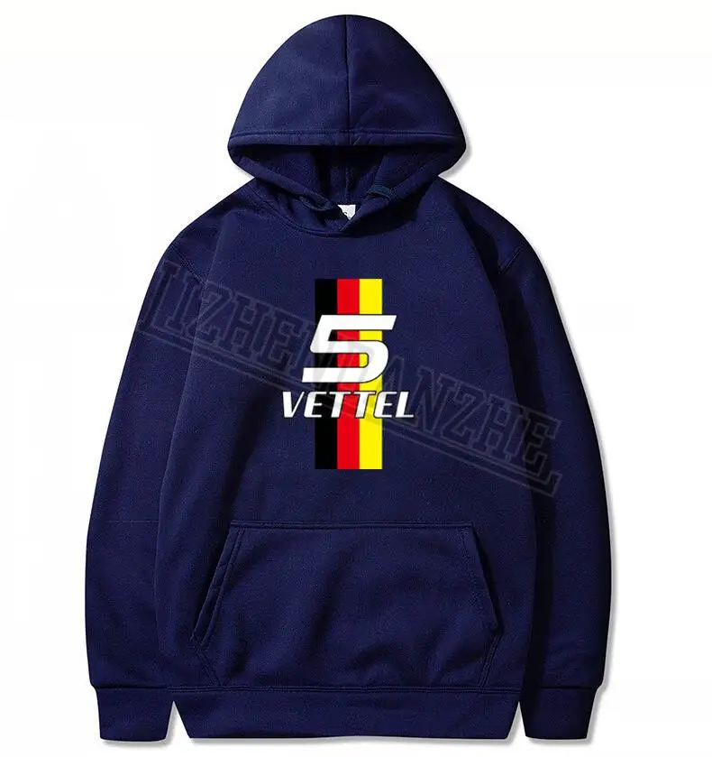 Себастьян Vettel номер 5 мужские толстовки с рисунком кольца F1 водитель для