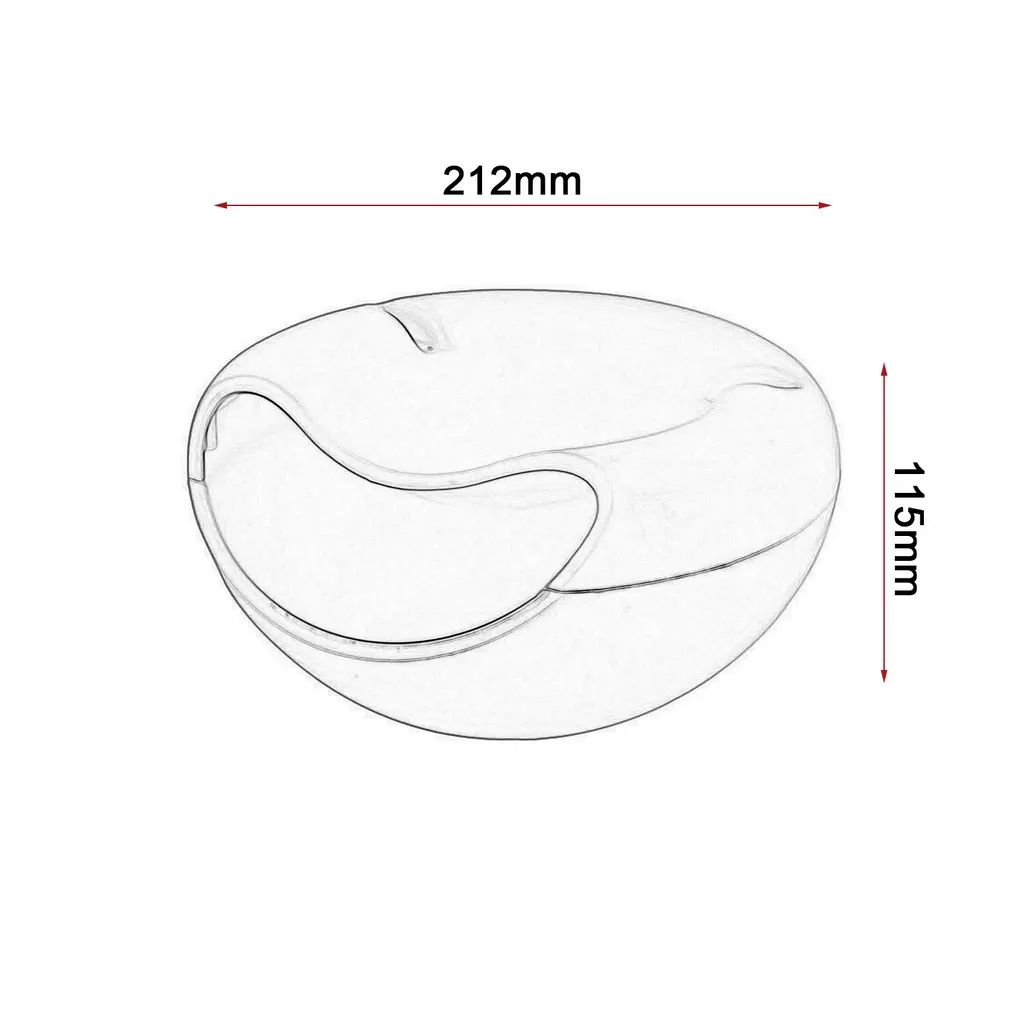 

Double Layer Melon Seed Dish Sitting Room Plastic Dry Fruit Basket Lazy Persons Takes Melon Seed Ware Dry Fruit Box